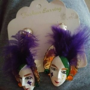 Mardi Gras Earrings
